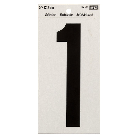 Hy-Ko 5In Reflective Number 1, 10PK B00577